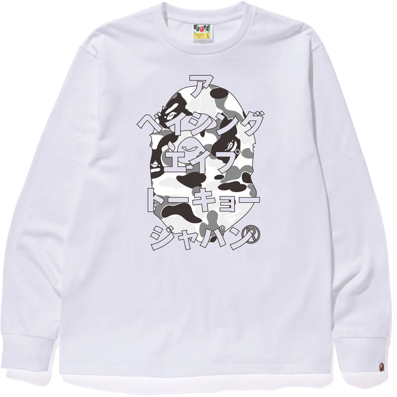 ABC CAMO JAPANESE LETTERS L/S TEE MENS