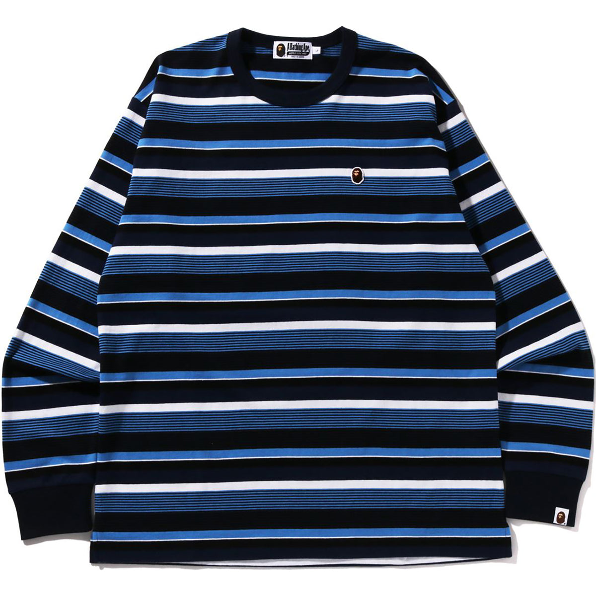 APE HEAD ONE POINT HOOP L/S TEE RELAXED FIT MENS