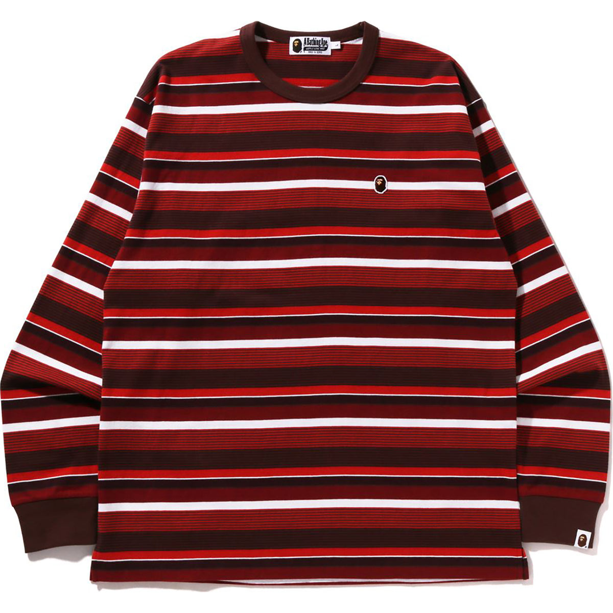 APE HEAD ONE POINT HOOP L/S TEE RELAXED FIT MENS