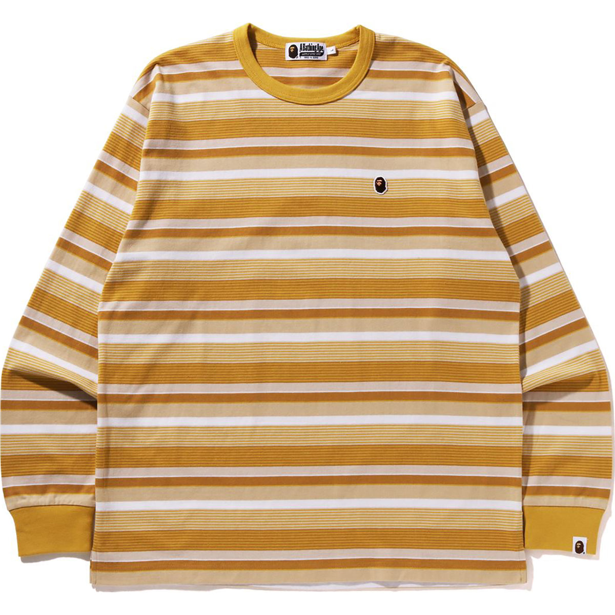 APE HEAD ONE POINT HOOP L/S TEE RELAXED FIT MENS