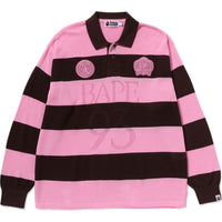 JACQUARD MULTI LOGO STRIPE RELAXED FIT LS TEE MENS