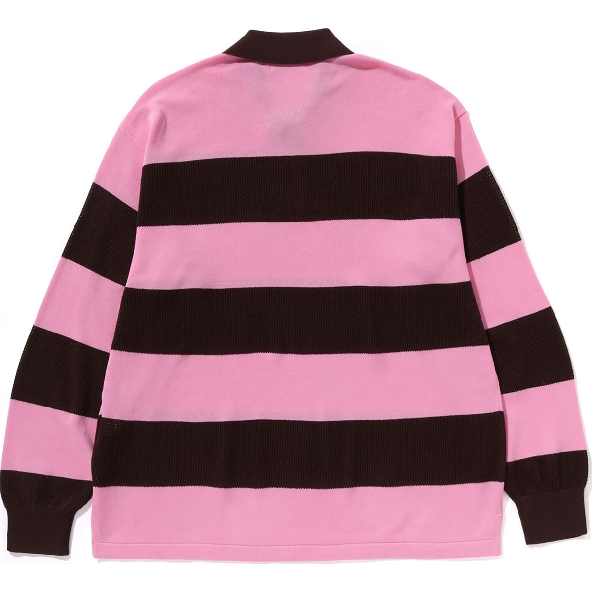 JACQUARD MULTI LOGO STRIPE RELAXED FIT LS TEE MENS