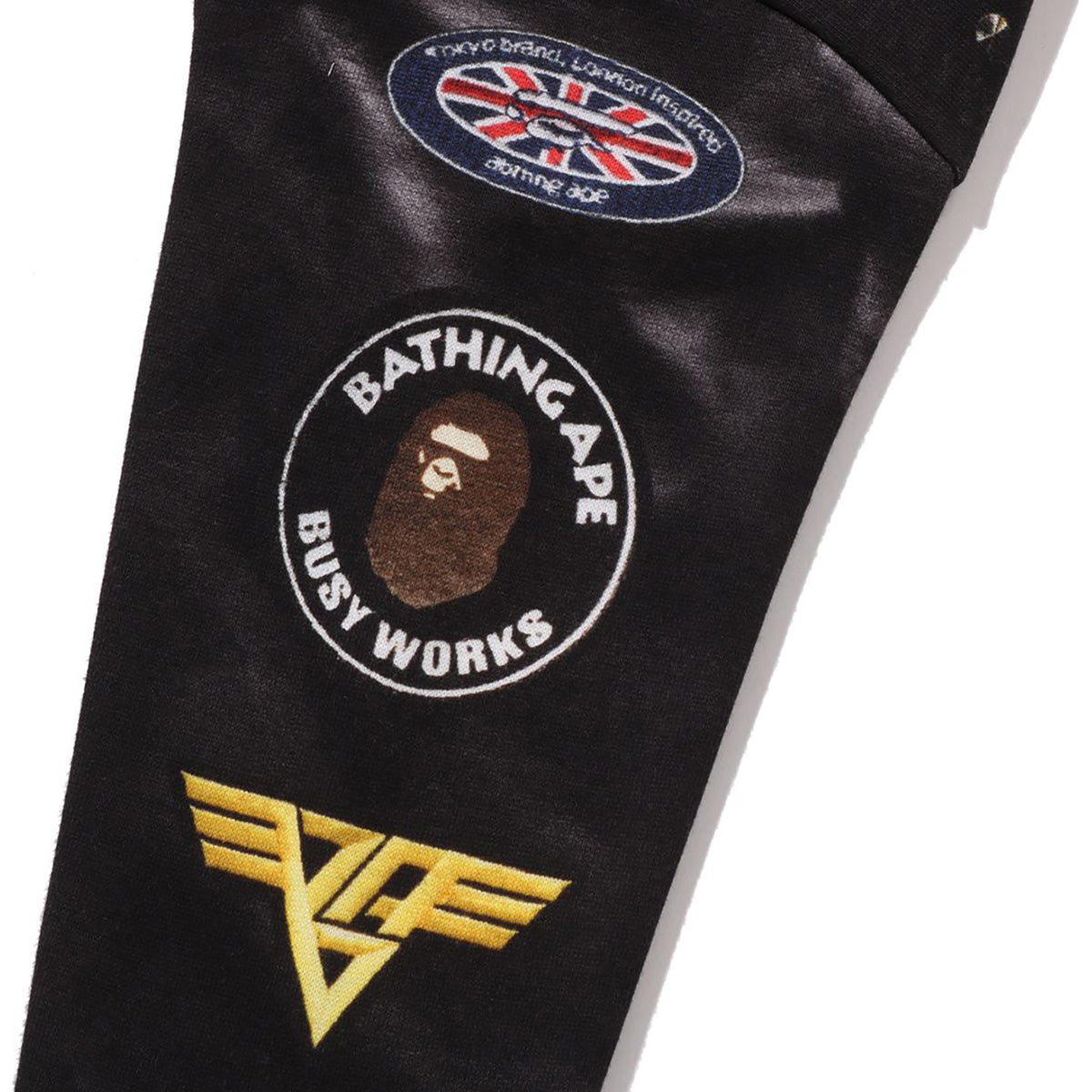 LEATHER JACKET PRINT SHARK PULLOVER HOODIE KIDS