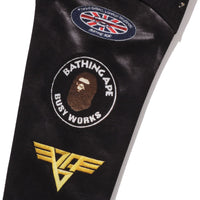 LEATHER JACKET PRINT SHARK PULLOVER HOODIE KIDS