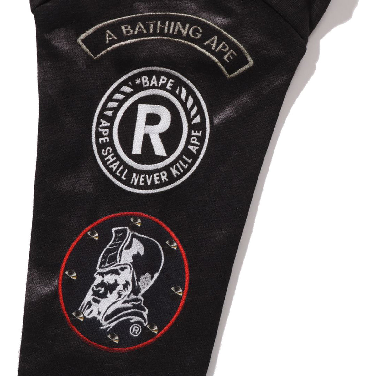 LEATHER JACKET PRINT SHARK PULLOVER HOODIE KIDS