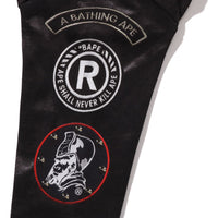 LEATHER JACKET PRINT SHARK PULLOVER HOODIE KIDS