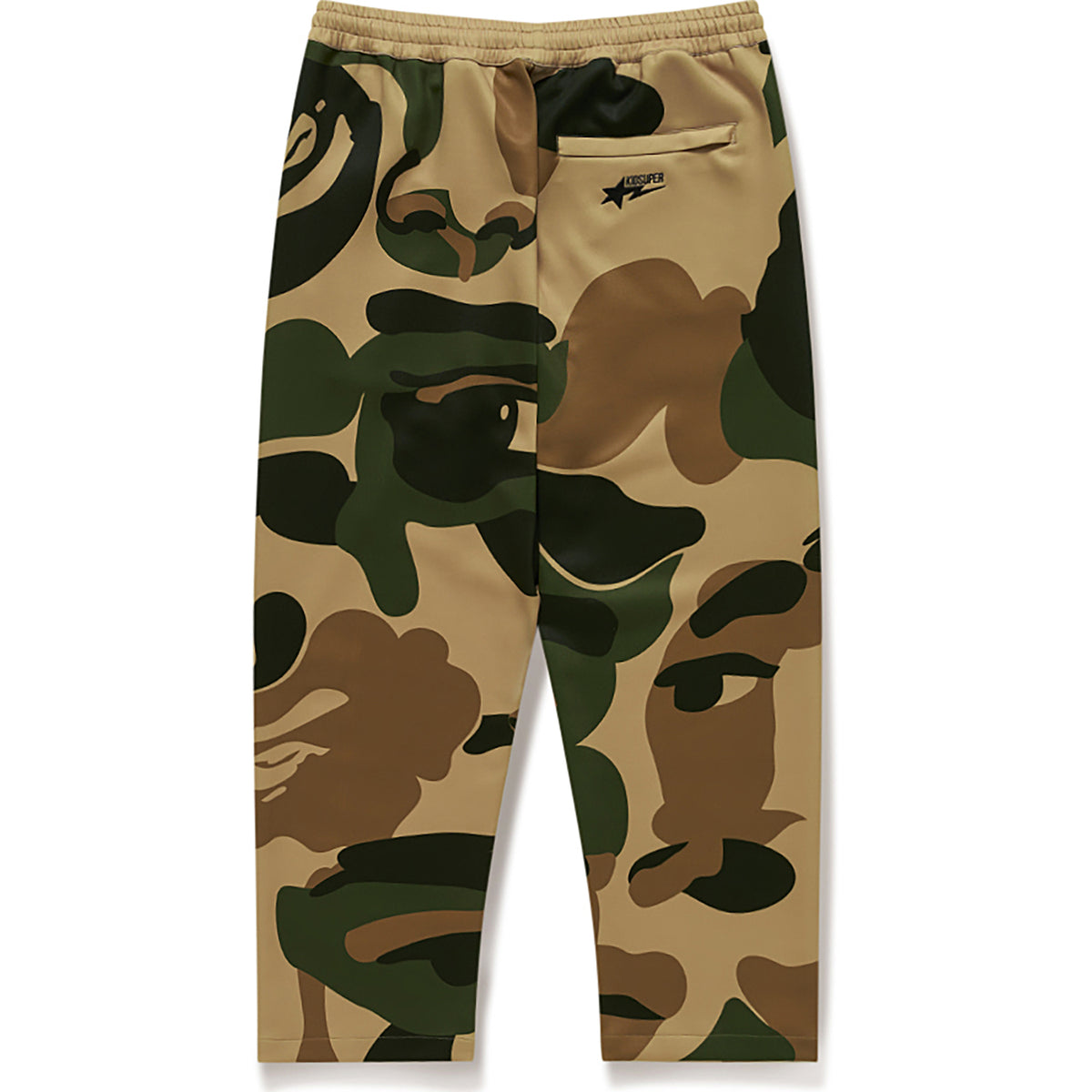 BAPE X KIDSUPER PATCHWORK TRACKPANTS MENS