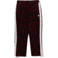 SOLID CAMO VELOUR METAL ONE POINT RELAXED FIT TRACK PANTS MENS