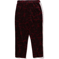 SOLID CAMO VELOUR METAL ONE POINT RELAXED FIT TRACK PANTS MENS