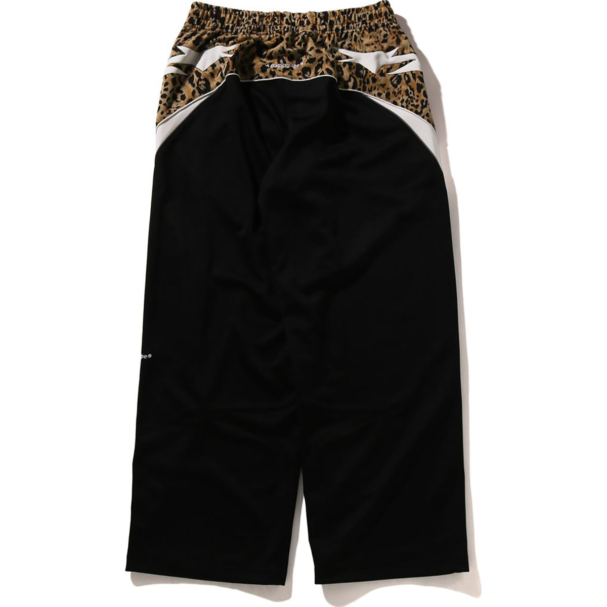 WILD LEOPARD PATTERN OVERSIZED FIT TRACK PANTS MENS