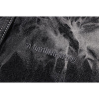 DESTROYED BLEACH BATHING APE LOGO LS SHIRT MENS