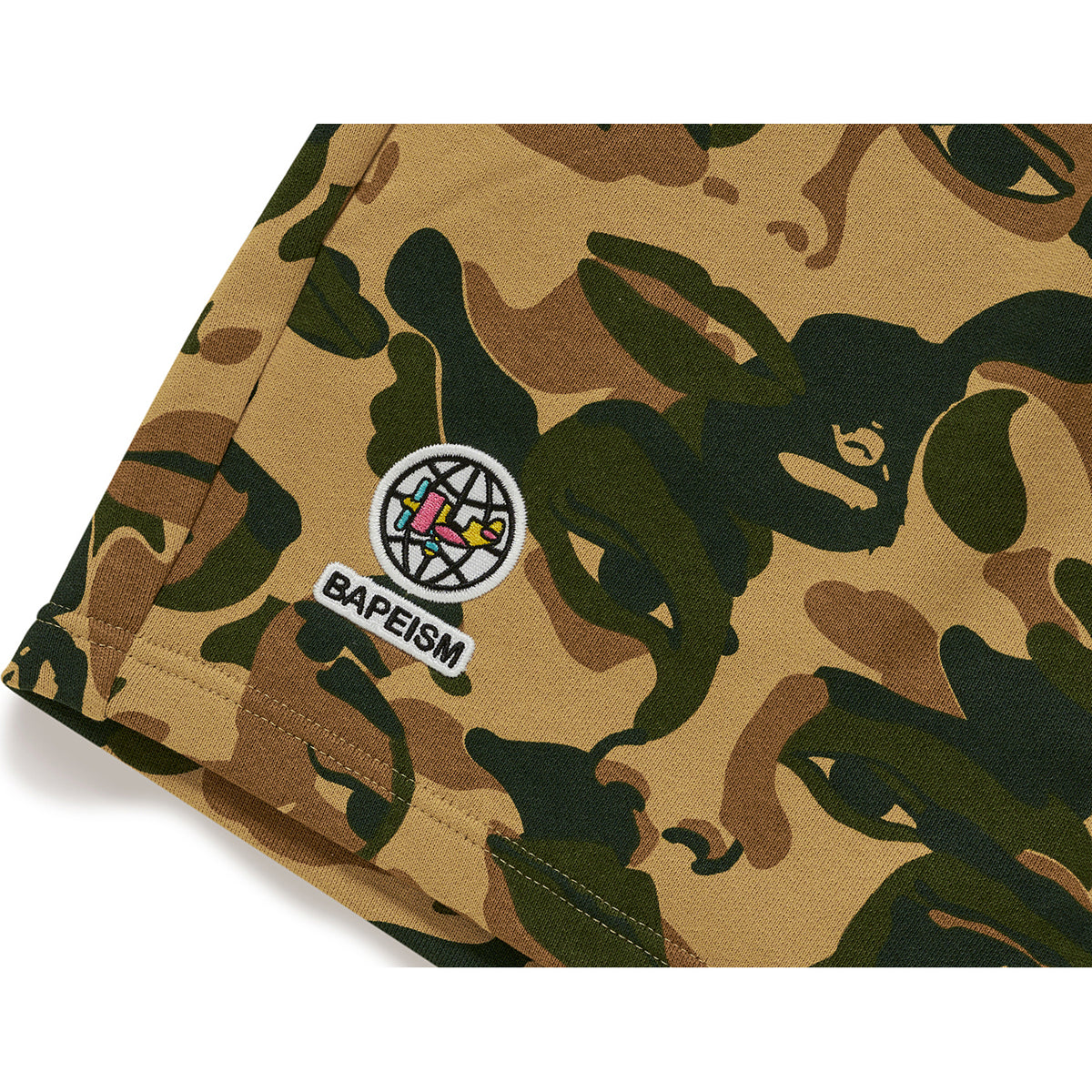 BAPE X KIDSUPER CAMO SWEAT SHORTS MENS