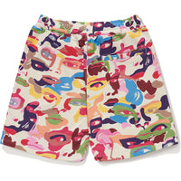 BAPE X KIDSUPER CAMO SWEAT SHORTS MENS