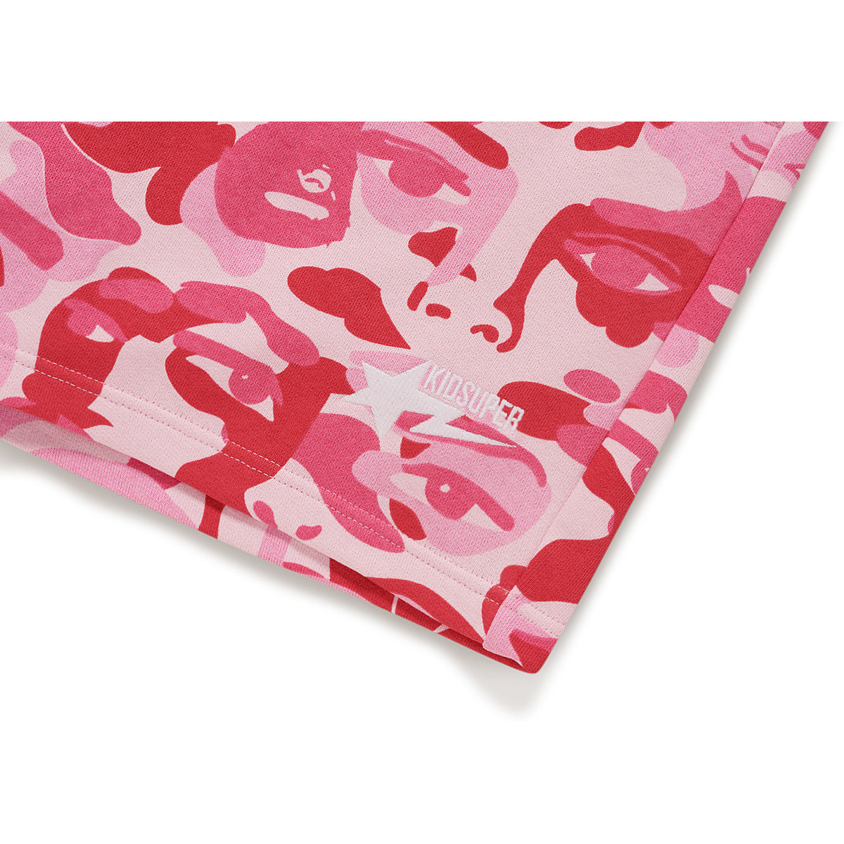 BAPE X KIDSUPER CAMO SWEAT SHORTS MENS