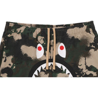 MAP CAMO REGULAR FIT SHARK SWEAT SHORTS MENS