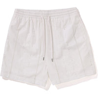 EMBROIDERY RELAXED FIT SHORTS MENS