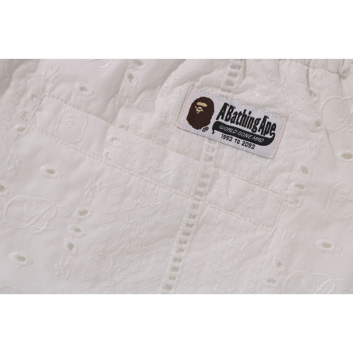 EMBROIDERY RELAXED FIT SHORTS MENS