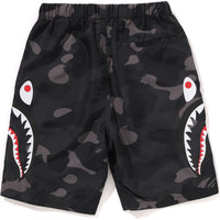 COLOR CAMO SIDE SHARK BEACH SHORTS KIDS