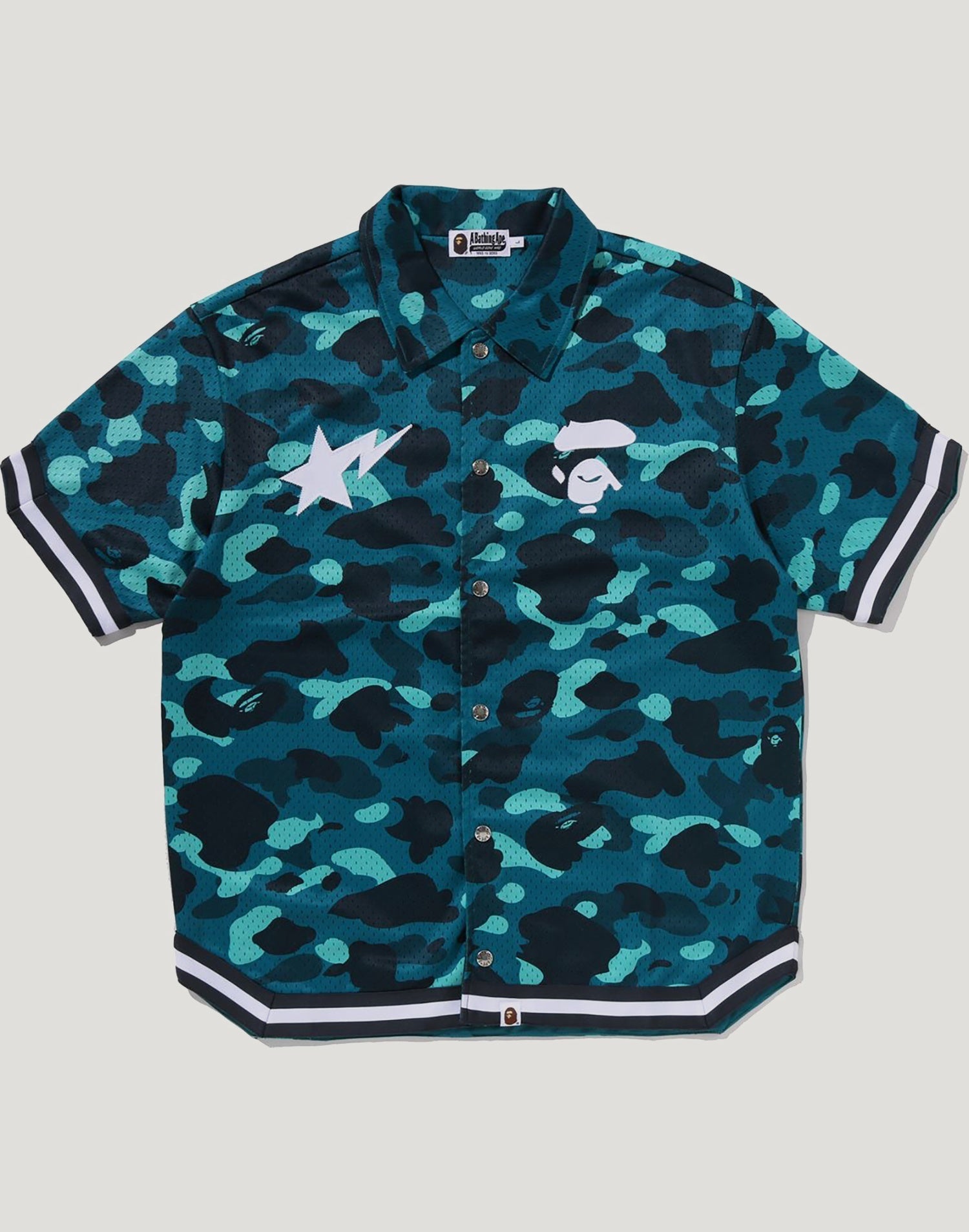 COLOR CAMO WARM UP SS SHIRT MENS Green / XL