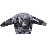 OVERPRINT RELAX FIT CREWNECK SWEATSHIRT MENS