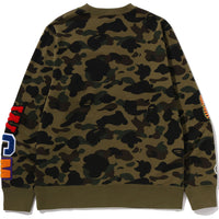 1ST CAMO SHARK CREWNECK SWEATSHIRT MENS