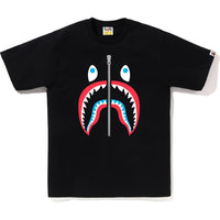 BAPE MENS COLORS SHARK HEAD T-SHIRT
