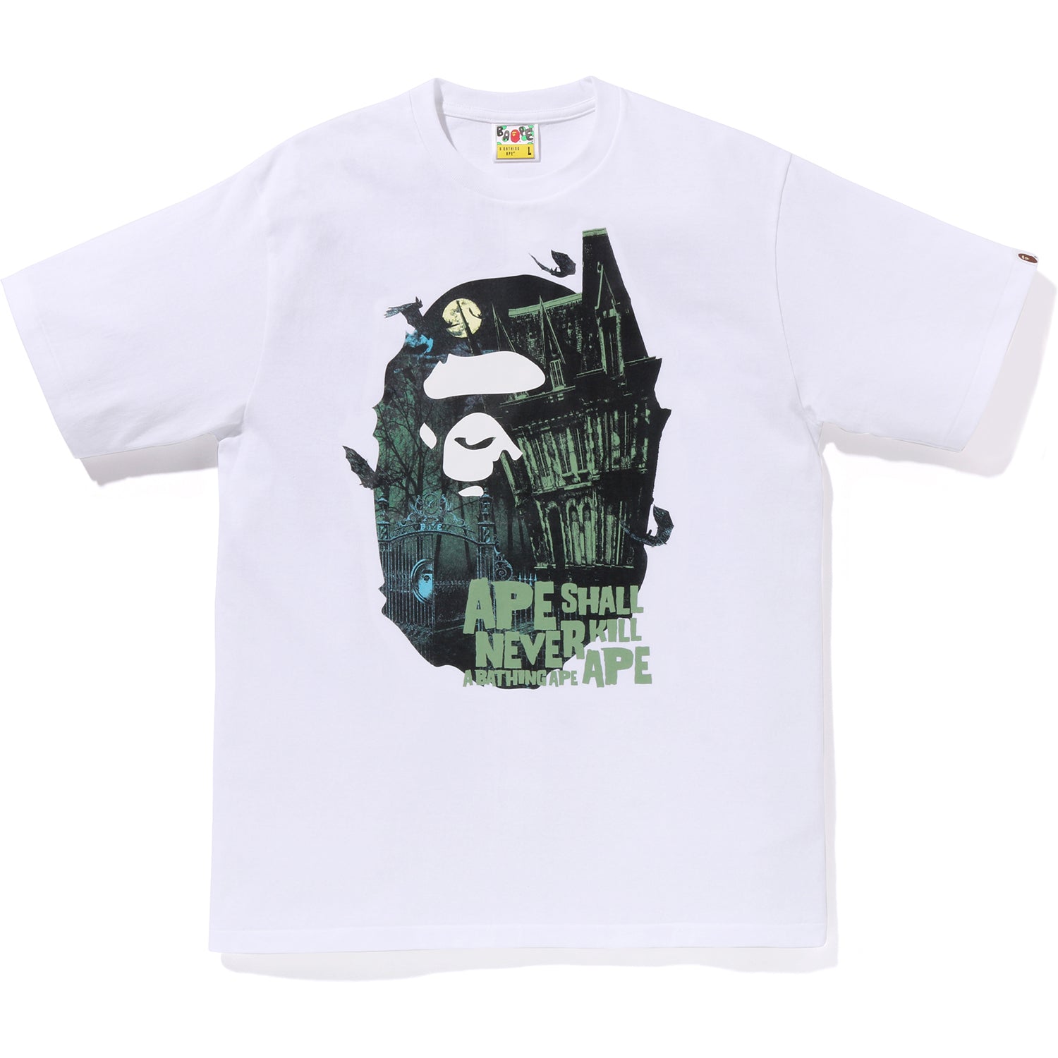 HALLOWEEN BAPE MANSION APE HEAD TEE MENS – us.bape.com