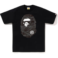 LAYERED LINE CAMO BIG APE HEAD TEE MENS