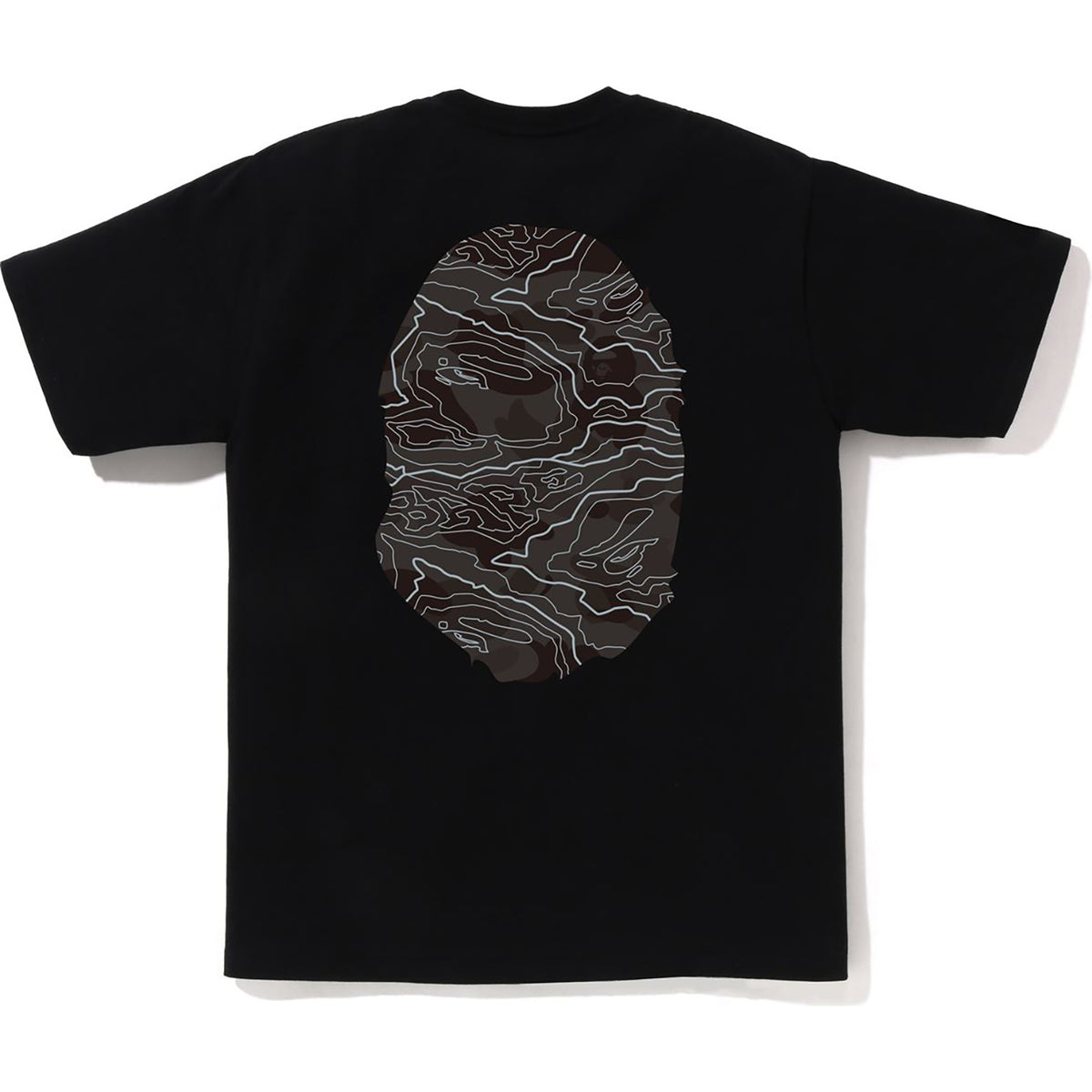 LAYERED LINE CAMO BIG APE HEAD TEE MENS