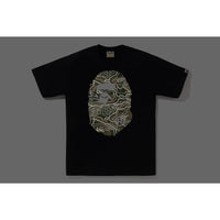 LAYERED LINE CAMO BIG APE HEAD TEE MENS