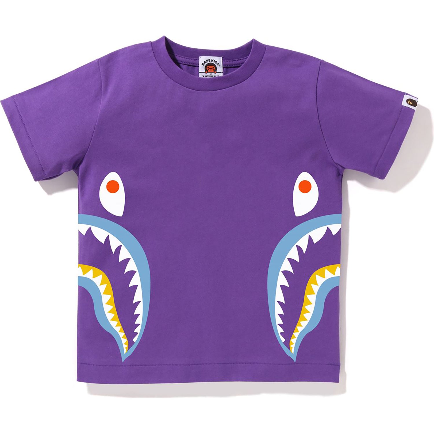 COLORS SIDE SHARK TEE KIDS – us.bape.com