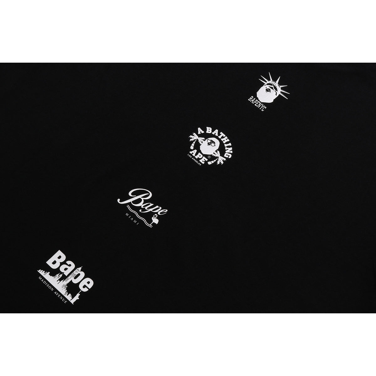BAPE MENS US COLLEGE MULTI CAM STA T-SHIRT