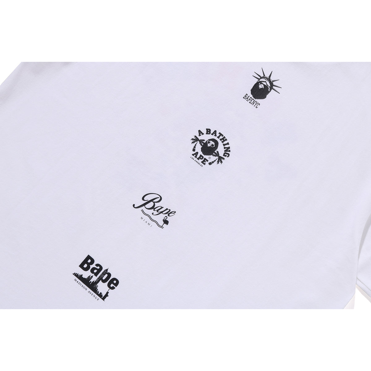 BAPE MENS US COLLEGE MULTI CAM STA T-SHIRT