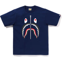BAPE MENS COTTON SHARK HEAD T-SHIRT