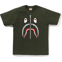 BAPE MENS COTTON SHARK HEAD T-SHIRT