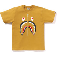 BAPE MENS COTTON SHARK HEAD T-SHIRT