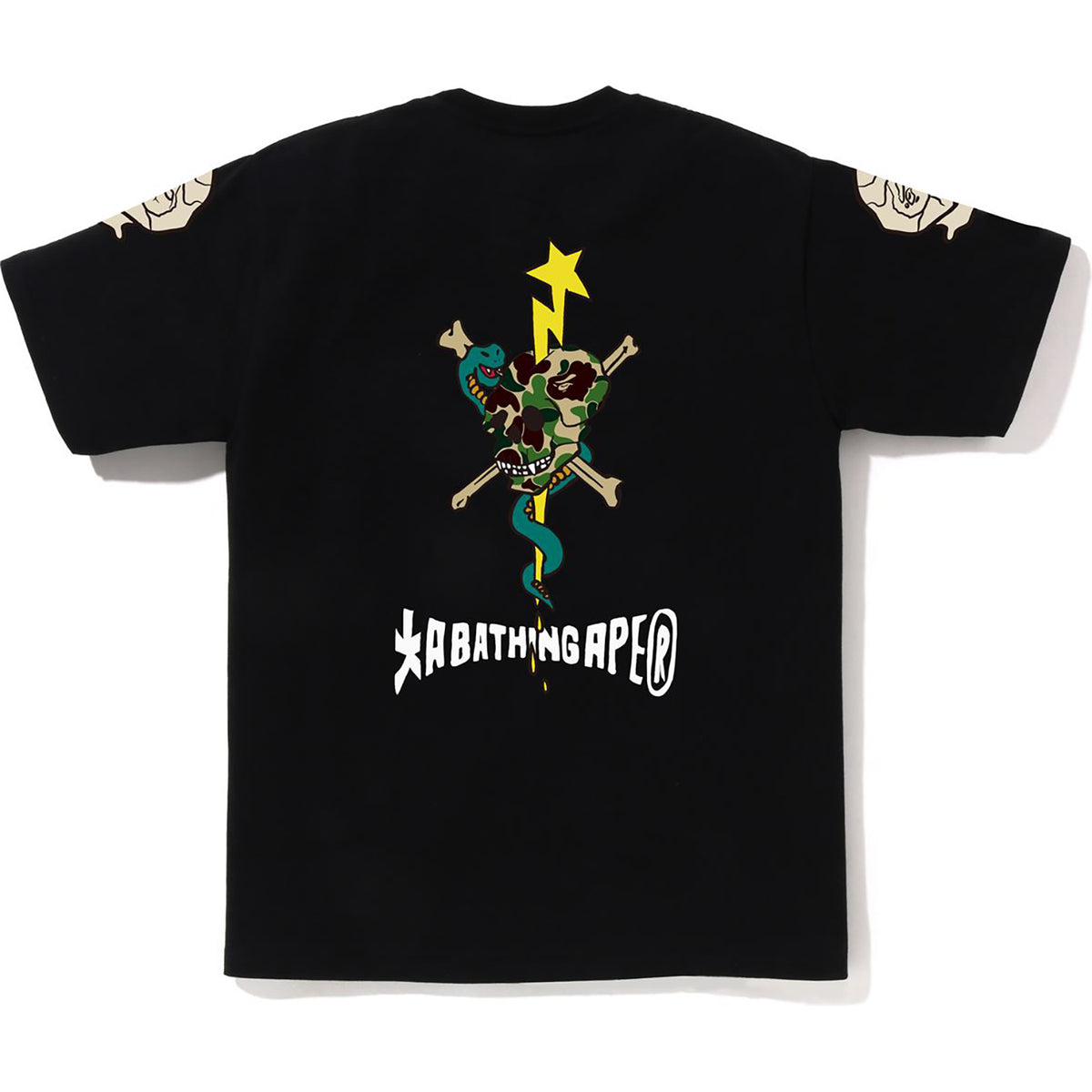 BAPE MENS SOUVENIR SKULL LOGO TEE