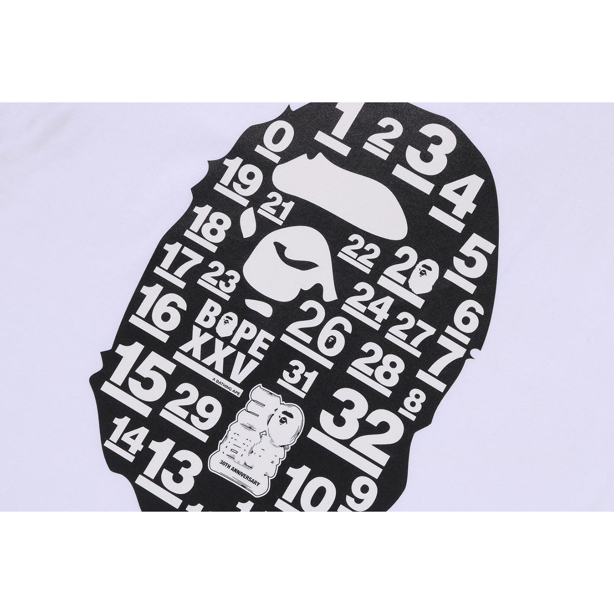A BATHING APE 32ND ANNIV. BIG APE HEAD T MENS