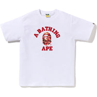 BAPE MENS PALM TREE CAMO COLLEGE TEE