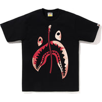 BAPE MENS TIE DYE TWIST SHARK HEAD T-SHIRT