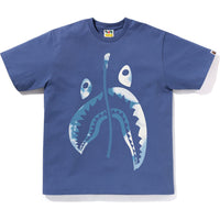 BAPE MENS TIE DYE TWIST SHARK HEAD T-SHIRT