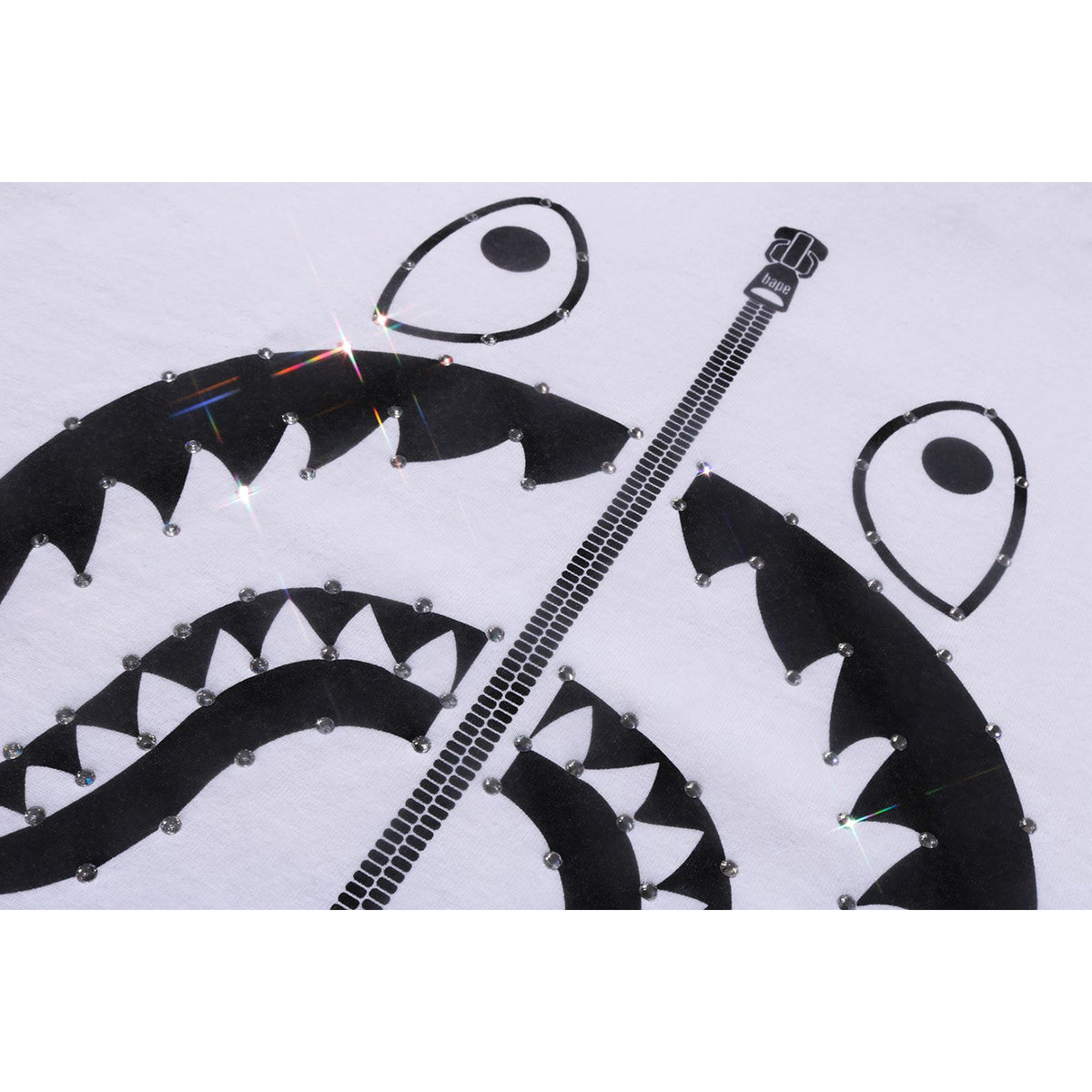 CRYSTAL STONE SHARK TEE LADIES