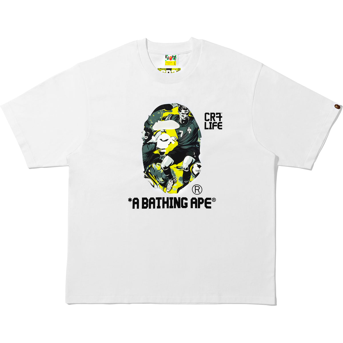 BAPE X CR7 LIFE GRAPHIC A BATHING APE RELAXED FIT TEE #1 MENS