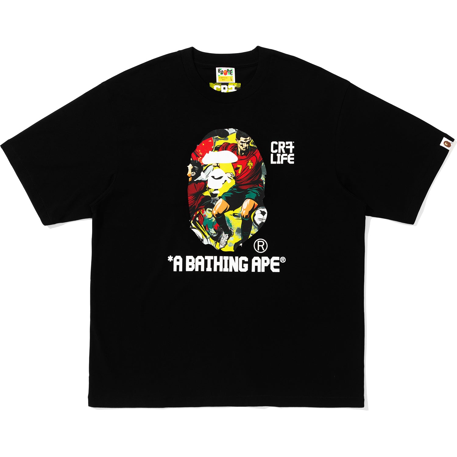 BAPE X CR7 LIFE GRAPHIC A BATHING APE RELAXED FIT TEE #2 MENS – us
