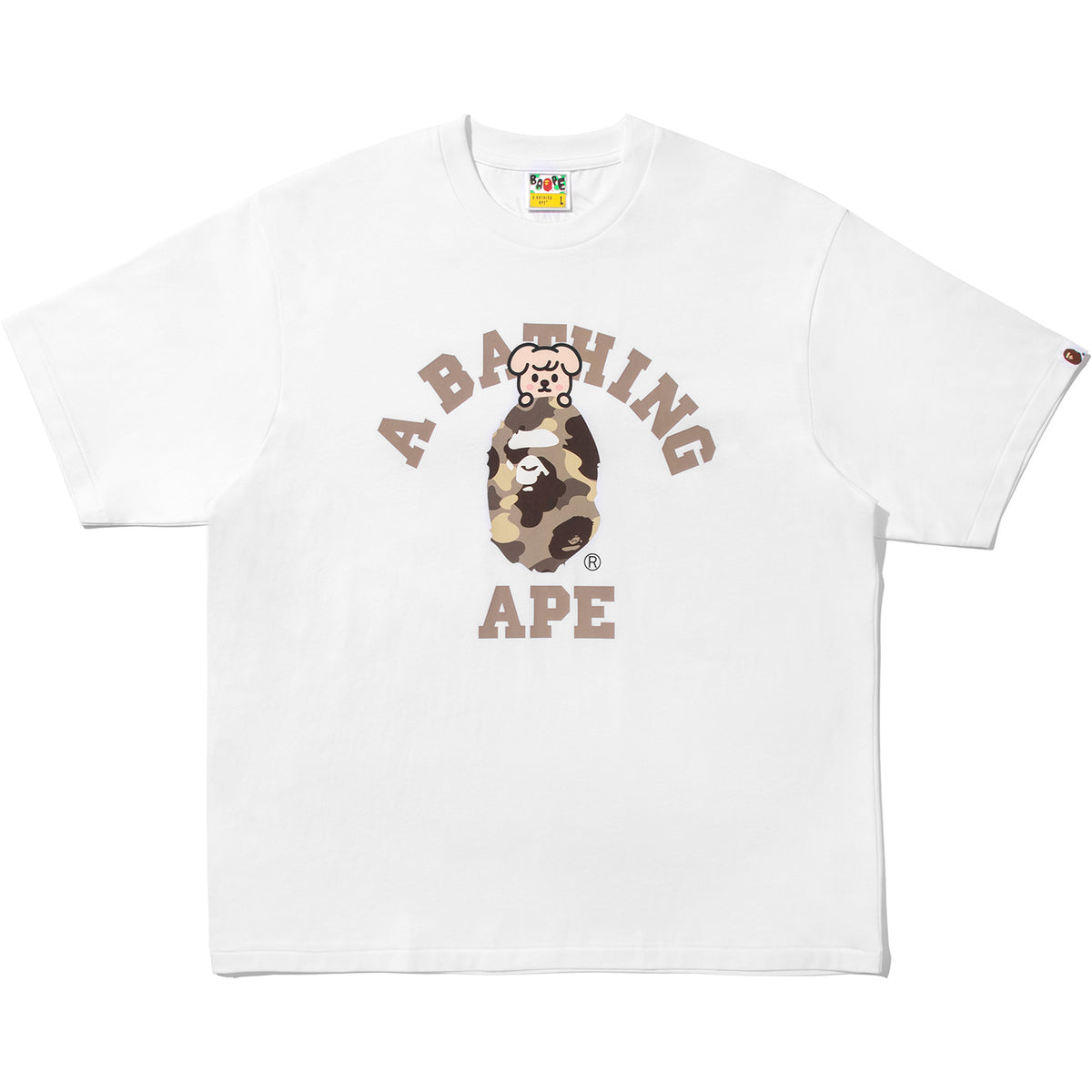 BAPE X STRAY KIDS PUPPYM COLLEGE TEE MENS