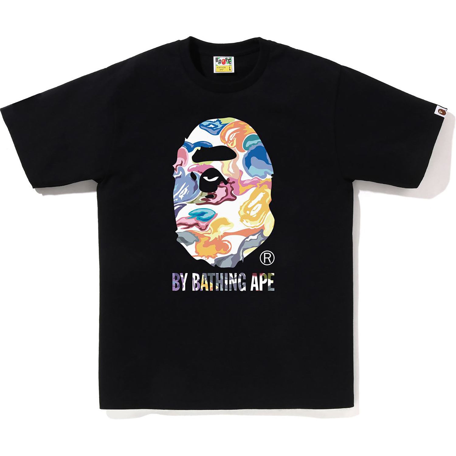 A BATHING APE BAPE CAMO 刺繍　ポロシャツ　tシャツ L A BATHING APE® Japanese Tattoo Camo on College Tee | Bape official