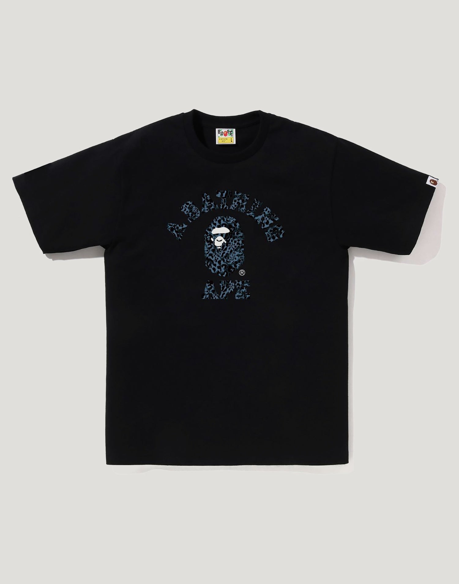 WILD LEOPARD PATTERN COLLEGE TEE MENS – us.bape.com
