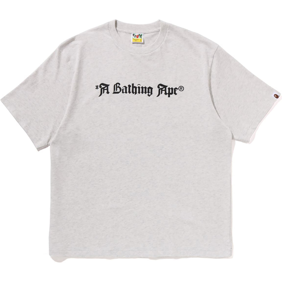 A BATHING APE LOGO RELAXED FIT TEE MENS