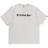 A BATHING APE LOGO RELAXED FIT TEE MENS
