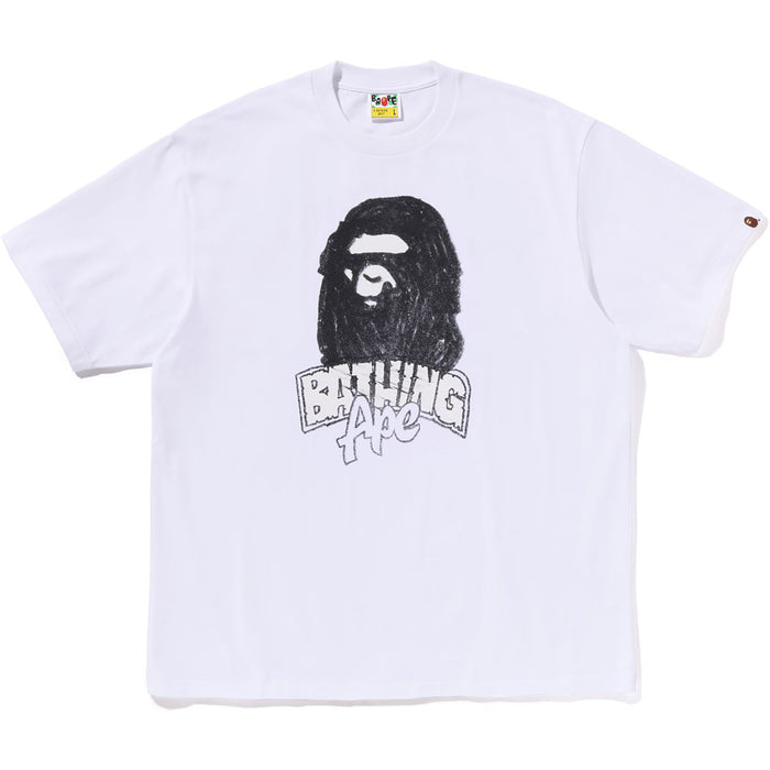 HAND DRAWN APE HEAD RELAXED FIT TEE MENS